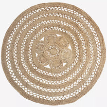 Round jute braided rug D: 180cm