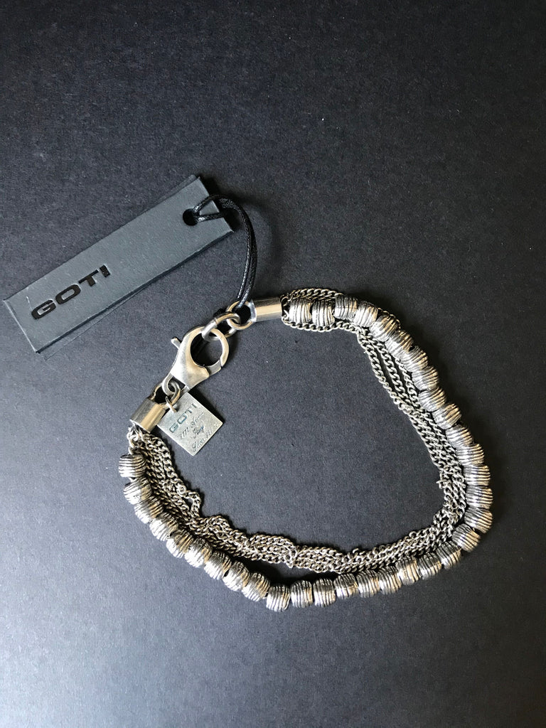 Goti 925 Oxidised Silver circles bracelet BR907