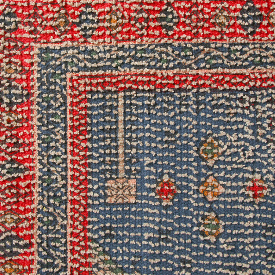 printed bath mat red/blue overtufted (60x90)