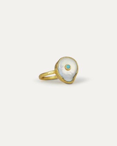 Ottoman Hands Amalfi Pearl Cocktail Ring
