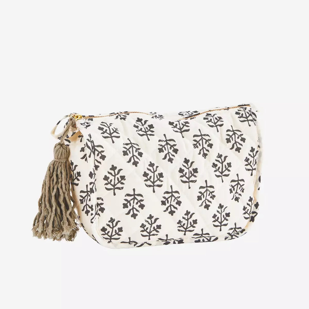 Printed washbag w/tassel - Small