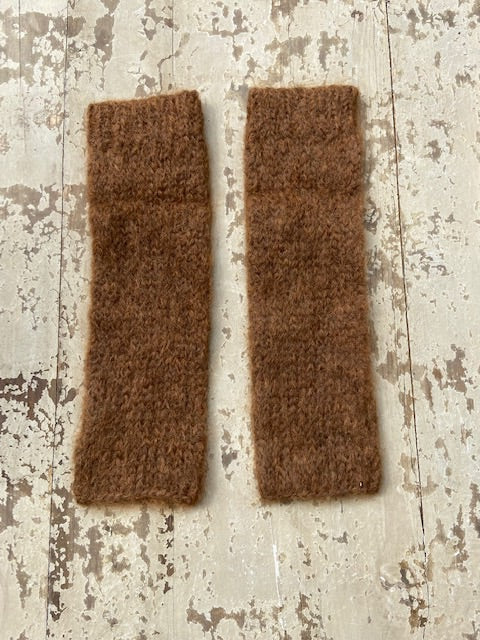 WDTS - Long Arm warmers in Amber Mohair Wool