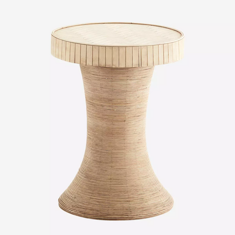 Bamboo Pedestal Table Tall