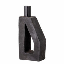 Kes Candlestick, Black, Terracotta