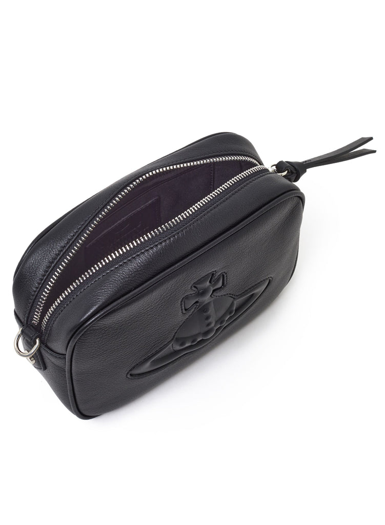 Vivienne Westwood Anna Camera Bag - Black Leather
