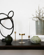Candle stand, Anit, Antique brass 13cmx12cm