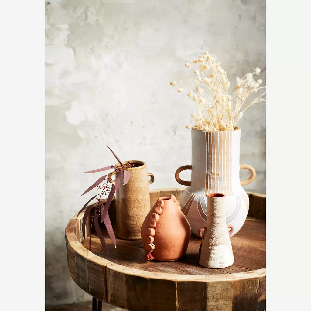 Stoneware Vase - Brown