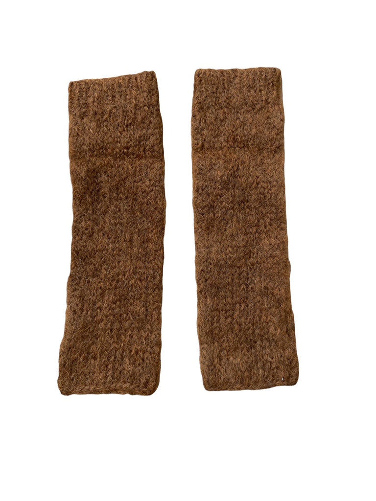 WDTS - Long Arm warmers in Amber Mohair Wool