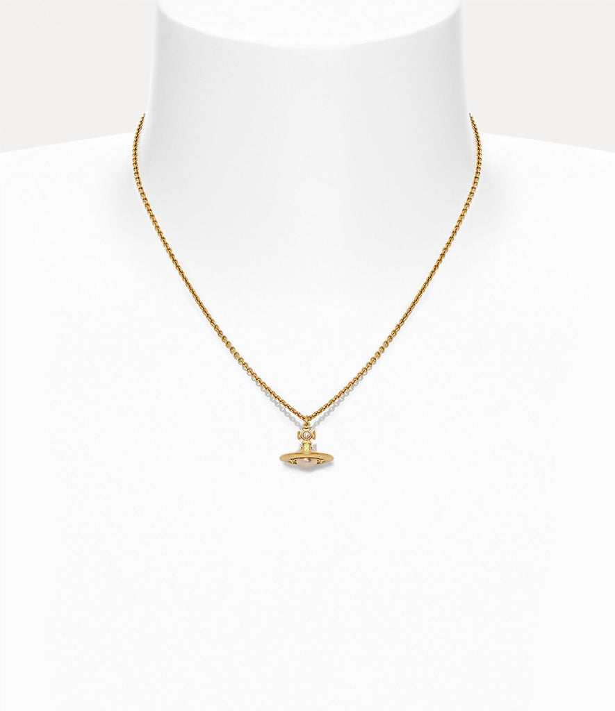 Vivienne Westwood Simonetta 3D Pendant - Gold/Creamrose