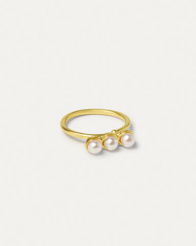 Ottoman Hands Lorelai Pearl Stacking Ring