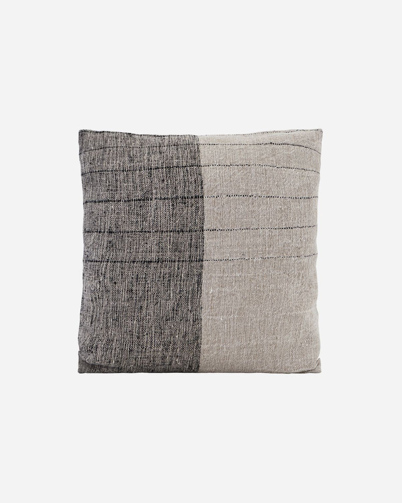 Cushion cover, Dived, black/off-white