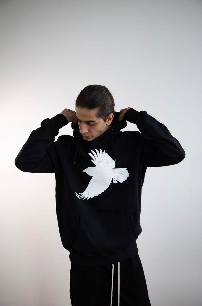 WDTS - Window Dressing the Soul Crow Oversized Hoodie One Size