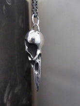 925 Silver Large Bird Skull Necklace