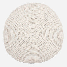 Rug, Crochet, White DIA 80