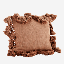 Cushion cover w/ Tassels - Dark Nude