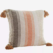Madam Stoltz Striped Cushion Cover w/ Tassels