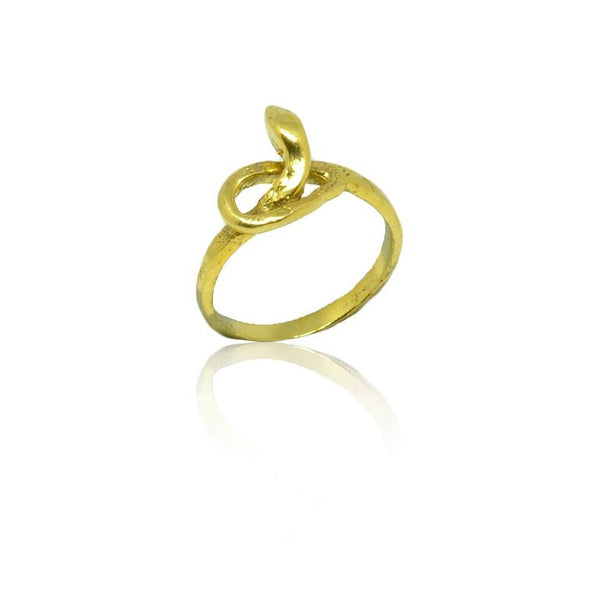 CollardManson 925 Silver Snake Ring - Gold