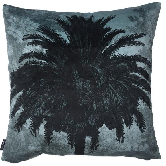 Blue Palm Cushion