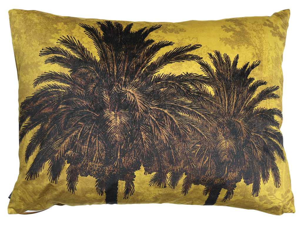 Big Mustard Palm Cushion