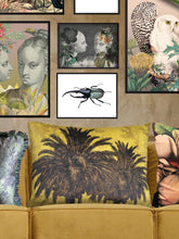 Big Mustard Palm Cushion