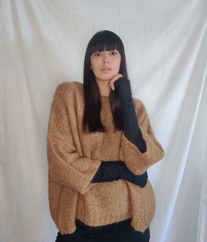 WDTS - Mia Mohair jumper -brown caramel