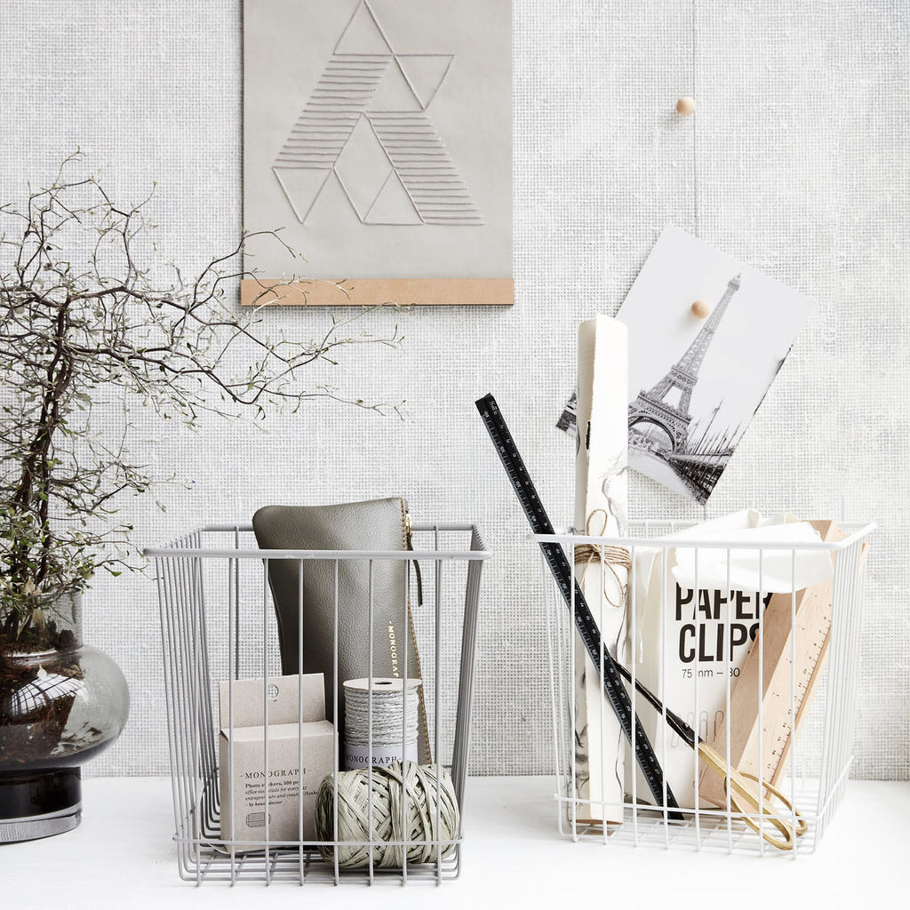 BASKET, STAK, GREY