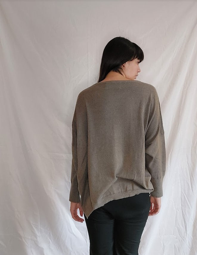 WDTS - Mia 100% wool jumper - mushroom