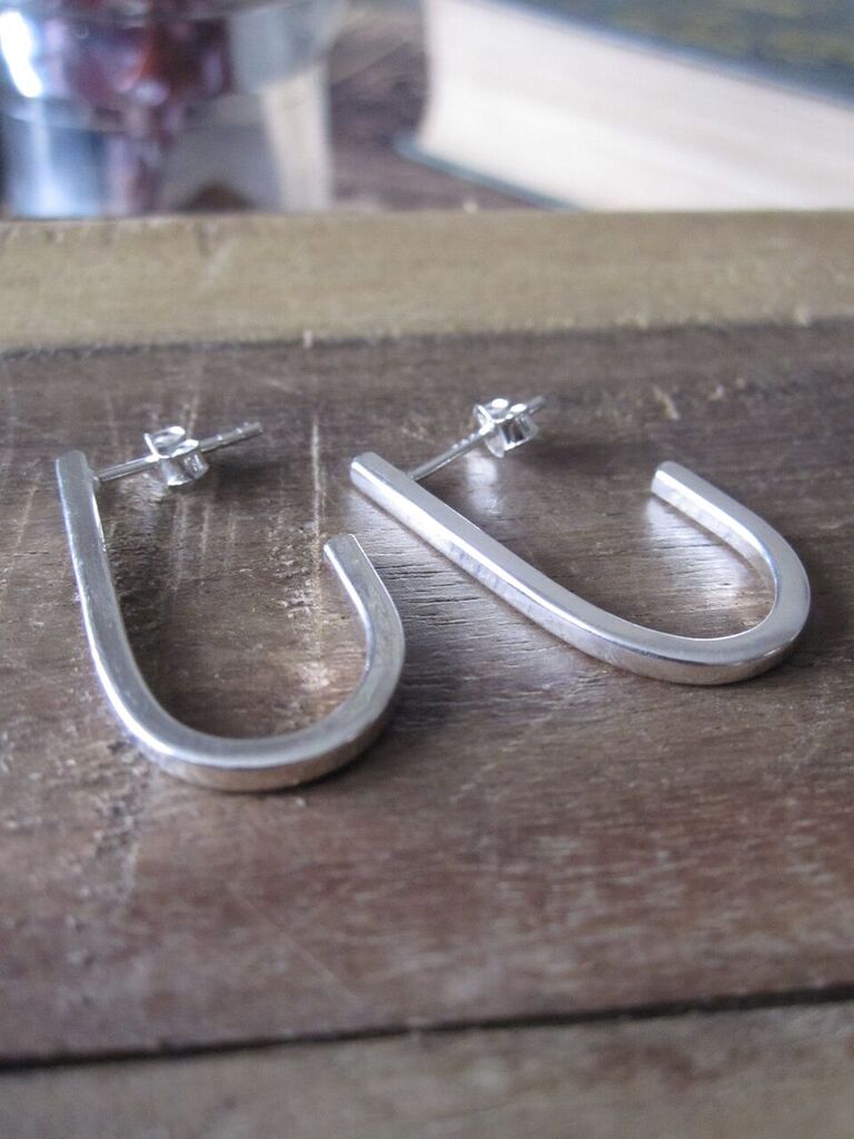 925 Silver Curves Earrings