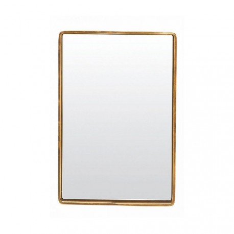 Mirror House Doctor Reflection metal brass 30 x 20 x 4 cm