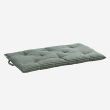 STRIPED COTTON MATTRESS Moss green, charcoal