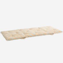 STRIPED COTTON MATTRESS Off white, dark honey