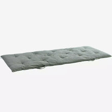Double sided printed cotton mattress 70 x 180cm Moss green, charcoal