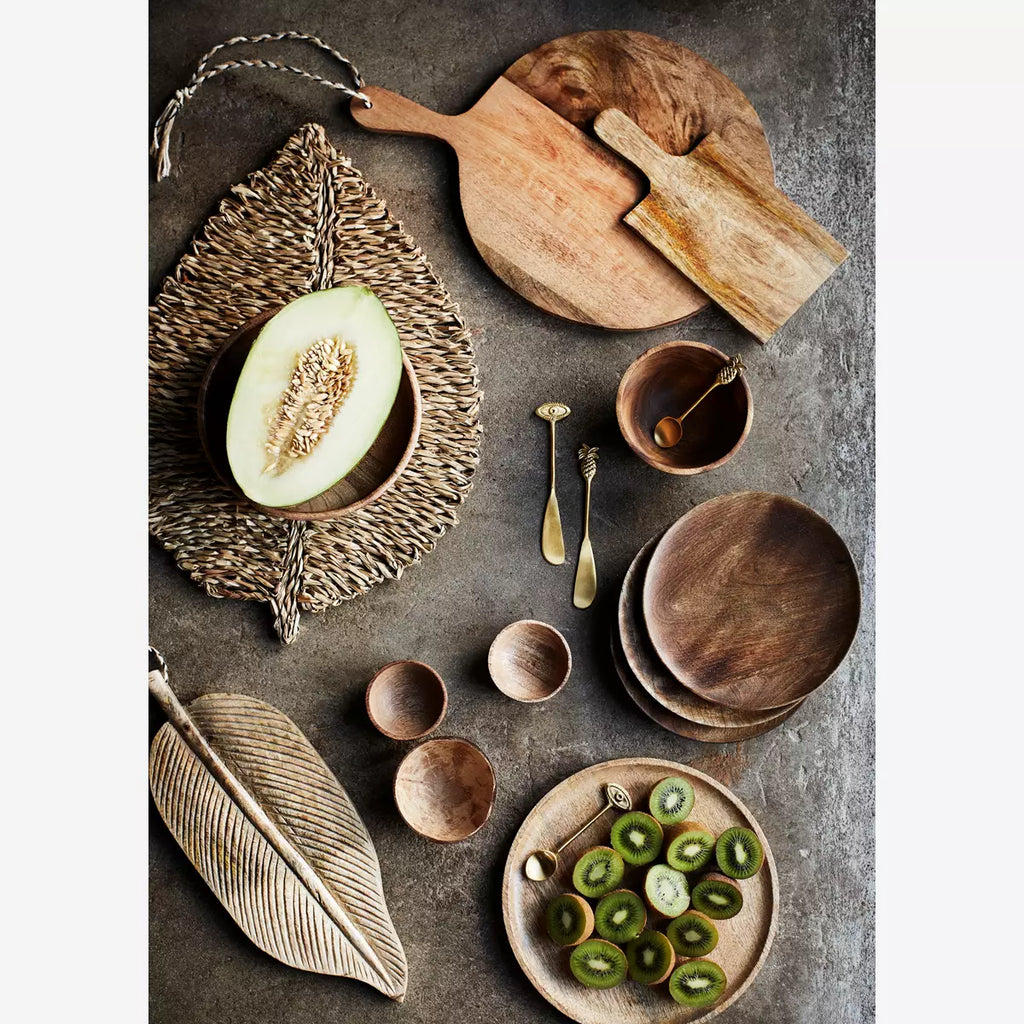 ROUND WOODEN BOWL