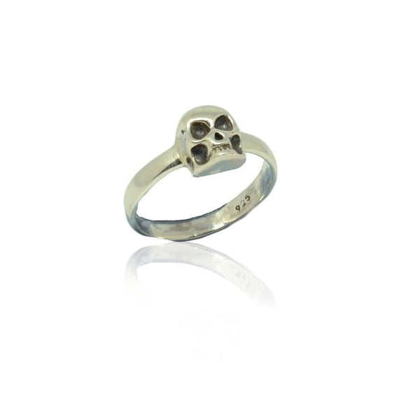 WDTS 925 Silver Skull Ring- Silver