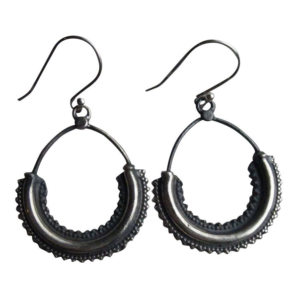 925 Oxidised Silver Dali Earrings
