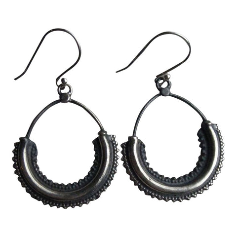 925 Oxidised Silver Dali Earrings