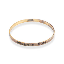 WDTS - Hand Hammered Bangle - MEMENTO MORI - Mixed Finish