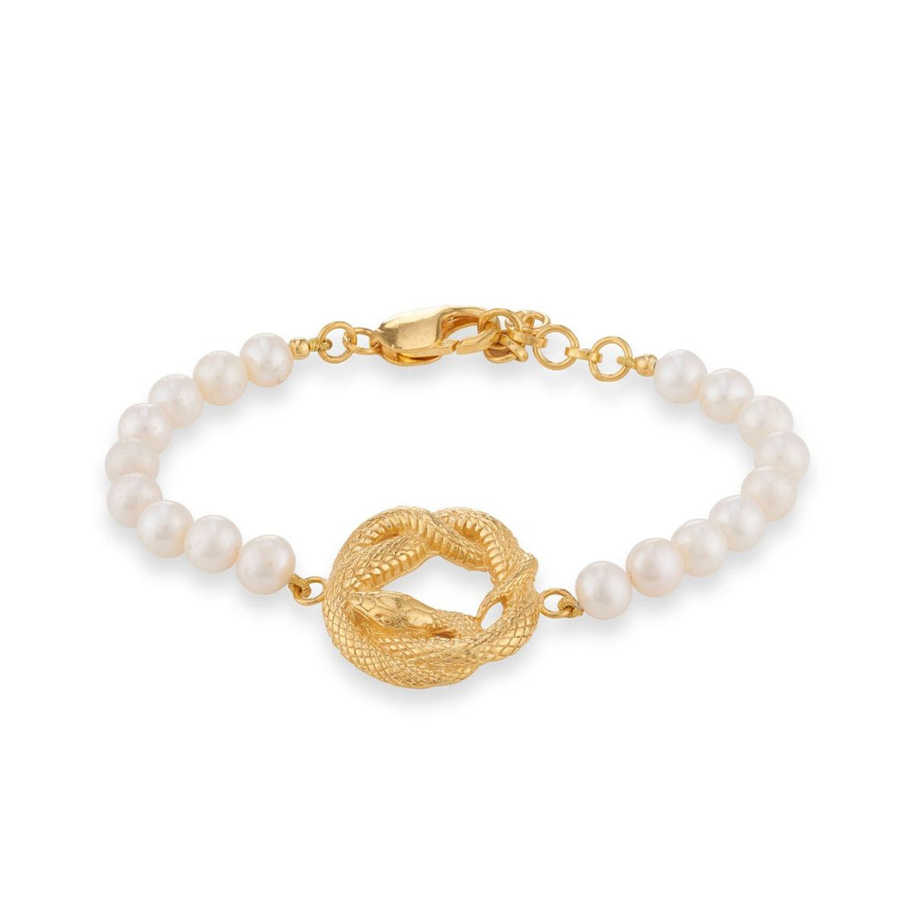 Snake pearl bracelet