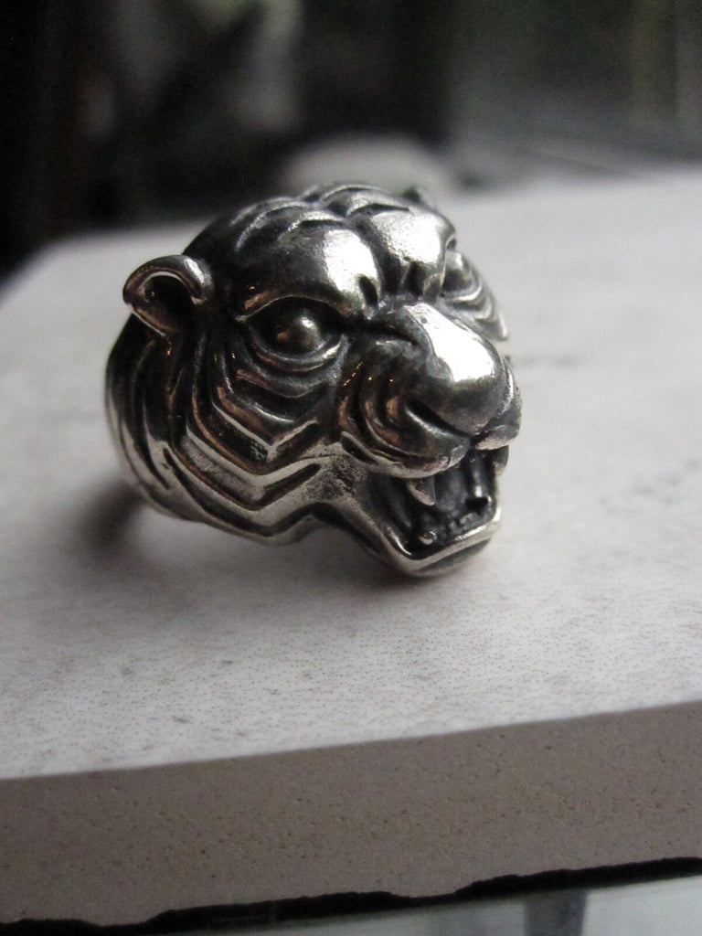 925 Silver Tiger Ring