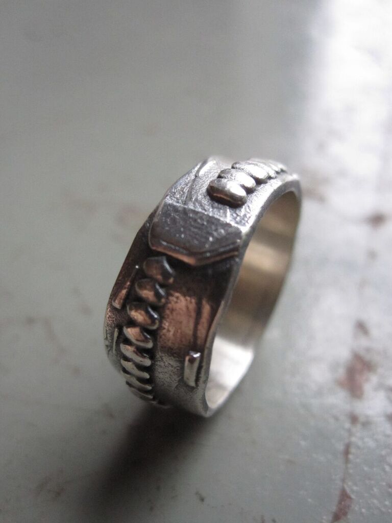 925 Silver Jaggered Ring