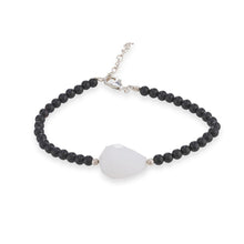 Bracelet -Onyx and Moonstone