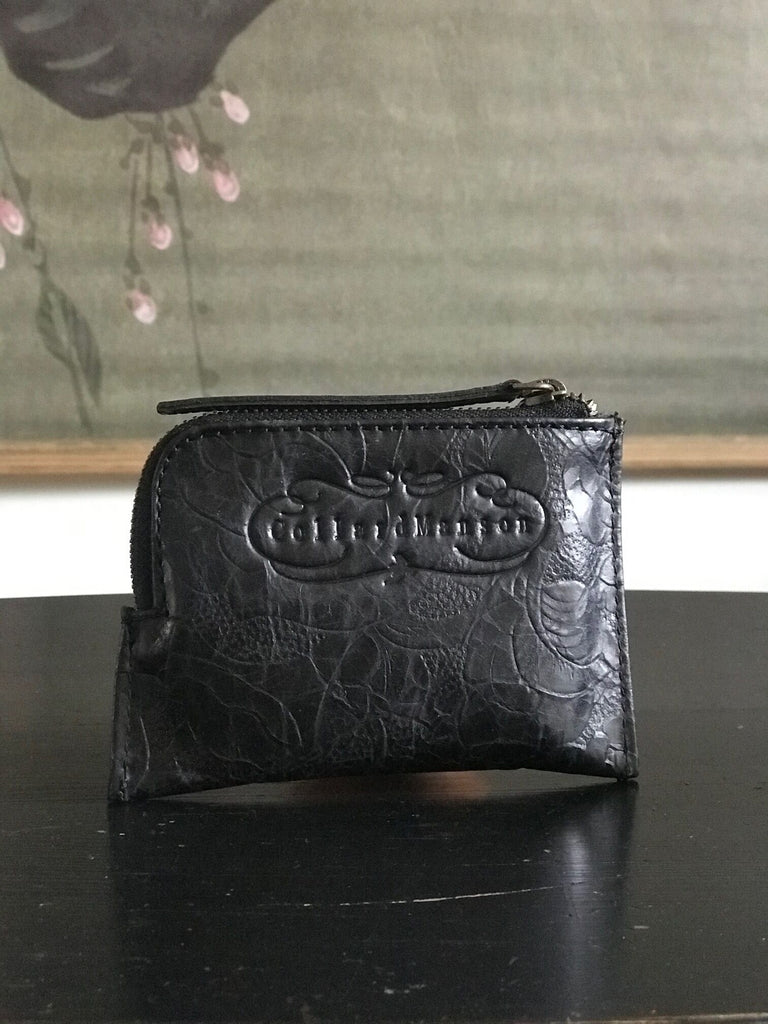 CollardManson Black Weathered Tool Leather Wallet