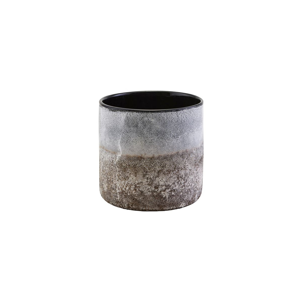 Candle Stand, Rock, Glass Vase