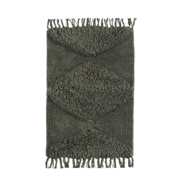 Madam Stoltz Tufted Bathroom Mat / Rug Ivy