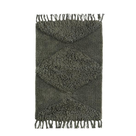 Madam Stoltz Tufted Bathroom Mat / Rug Ivy