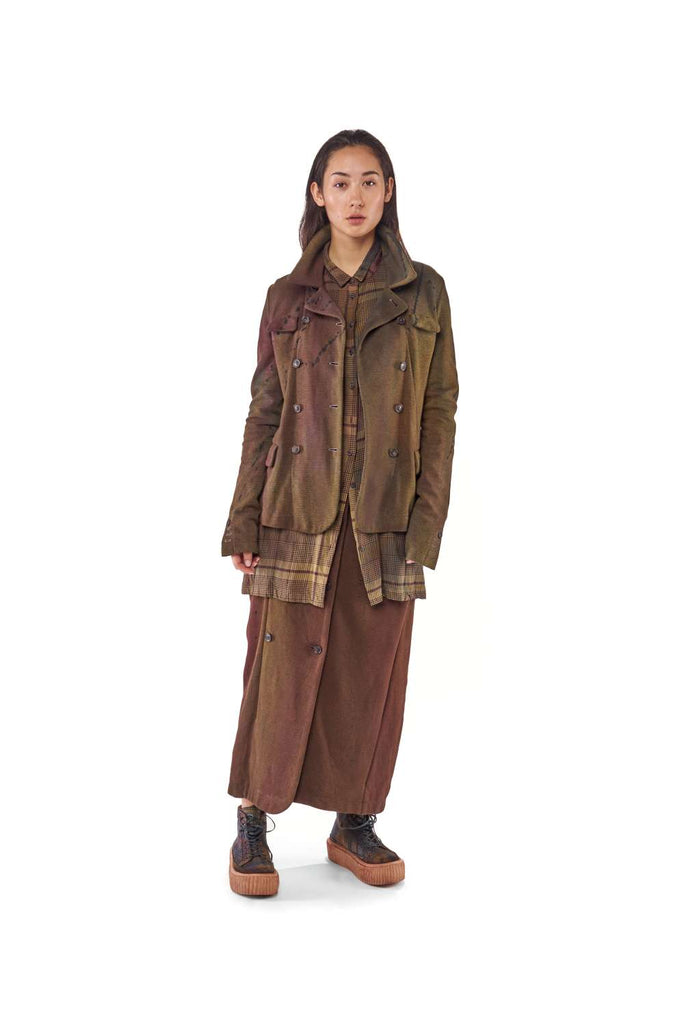 Rundholz AW22 Mainline 1161109 Jacket Kobalt Check Paint