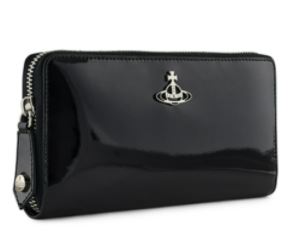 Vivienne Westwood SHINY PATENT ZIP ROUND WALLET