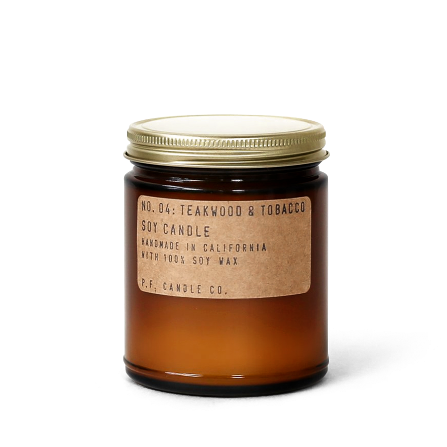 P.F Candle co. Teakwood and Tobacco 7.2 candle oz