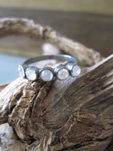 925 Silver multi stone Moonstone Ring