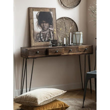Console table recycled wood